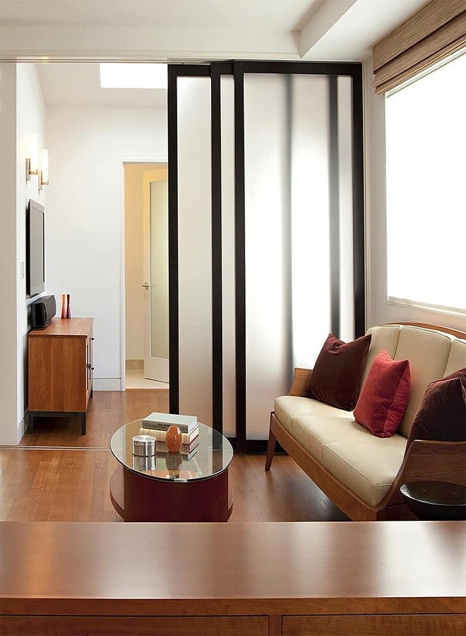 صن بيرد فيلم زجاجي لاصق ذاتي من الفينيل المصنفر من صن بيرد للخصوصية، مناسب لتقسيمات الزجاج المكتبية/الأبواب الزجاجية/الحمامات - (12 × 48 بوصة، لون مصنفر) - Image 3